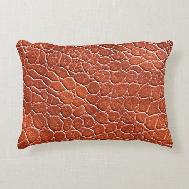 Leather Pattern Decorative Cushion (Front)