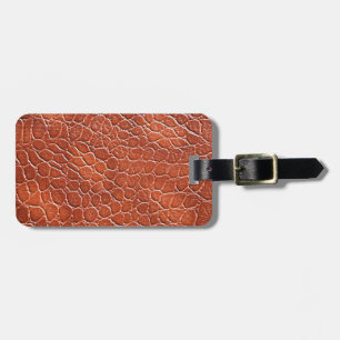 Leather Pattern Luggage Tag