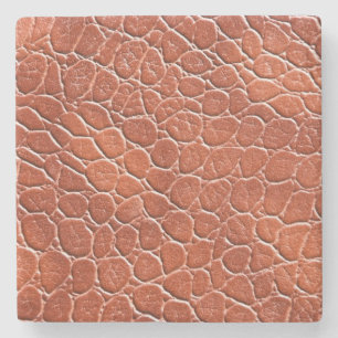 Leather Pattern Stone Coaster