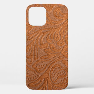 Leather pattern that is faux or fake iPhone 12 case