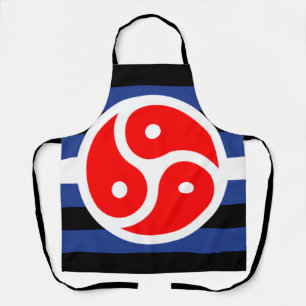 Leather Practice Pride Flag Apron
