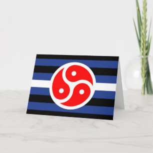 Leather Practice Pride Flag Card