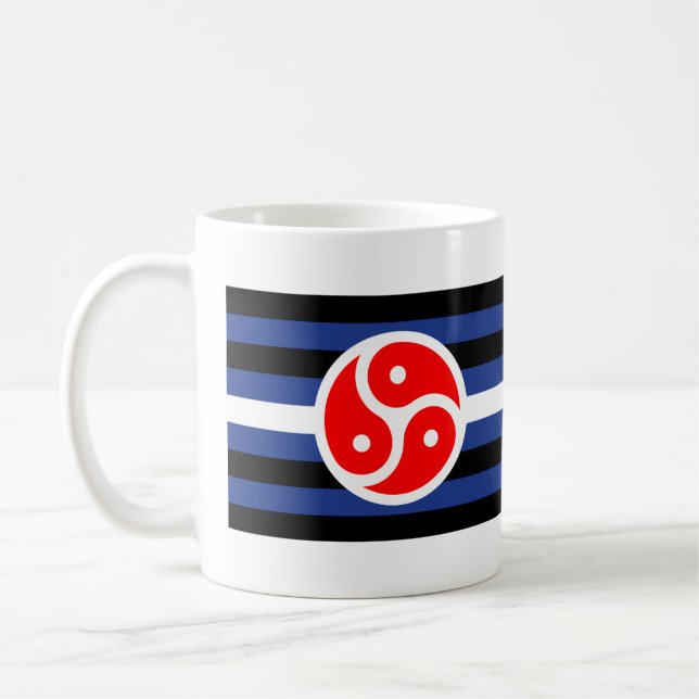 Leather Practice Pride Flag Coffee Mug (Left)