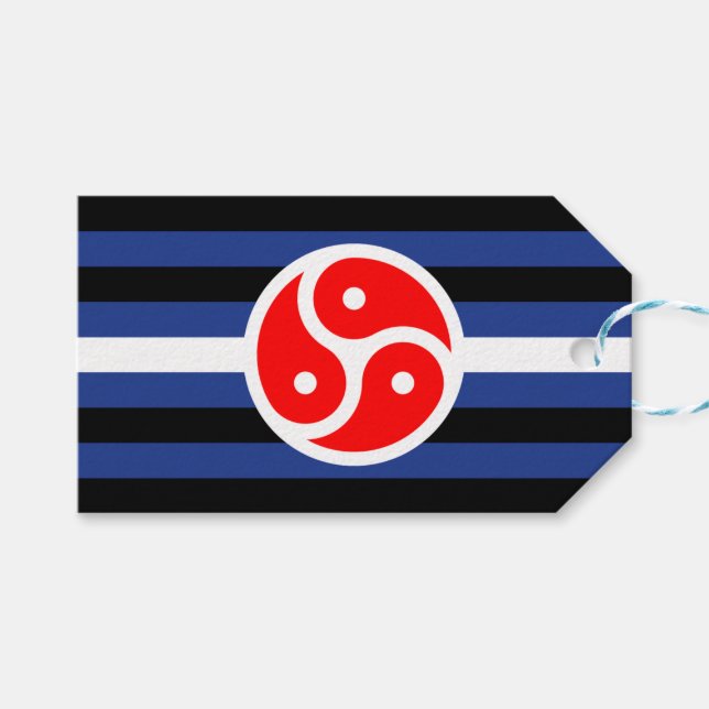 Leather Practice Pride Flag Gift Tags (Front (Horizontal))