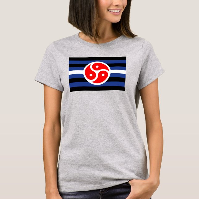 Leather Practice Pride Flag T-Shirt (Front)