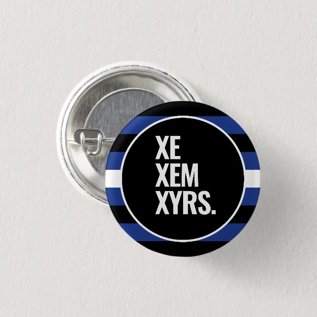 Leather Pride 3 Cm Round Badge (Front & Back)