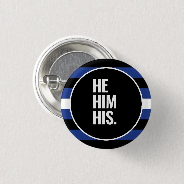 Leather Pride 3 Cm Round Badge (Front & Back)