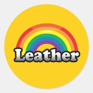 LEATHER PRIDE CLASSIC ROUND STICKER