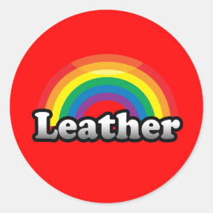 LEATHER PRIDE CLASSIC ROUND STICKER