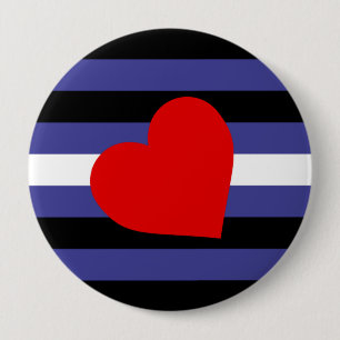 Leather Pride Flag 10 Cm Round Badge