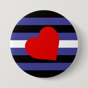 Leather Pride Flag 7.5 Cm Round Badge
