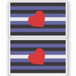 Leather Pride Flag and Heart
