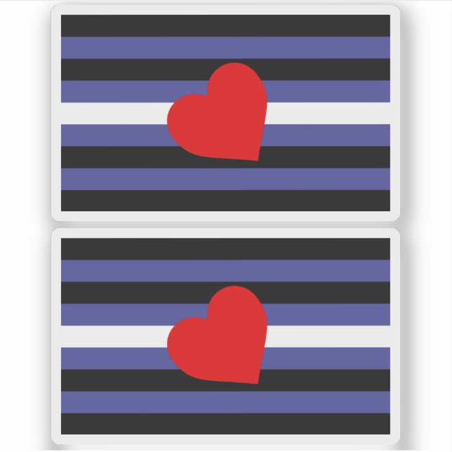 Leather Pride Flag and Heart (Front)