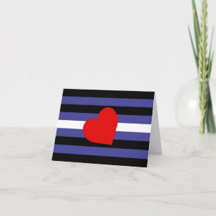 Leather Pride Flag and Heart Announcement