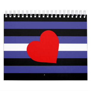 Leather Pride Flag and Heart Calendar