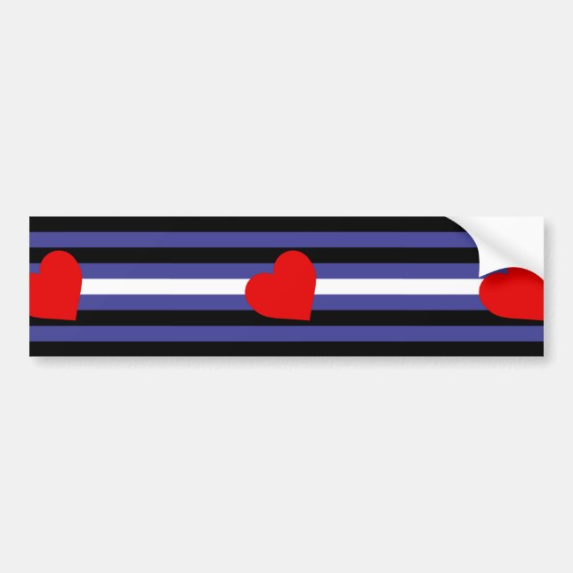 Leather Pride Flag Bumper Sticker (Front)