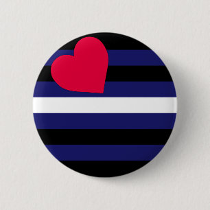 Leather Pride Flag Button