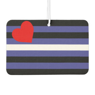 Leather Pride Flag Car Air Freshener