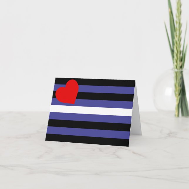 Leather Pride Flag Card (Front)