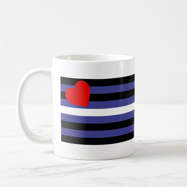 Leather Pride Flag Coffee Mug (Left)