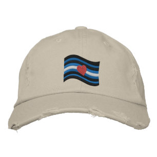 Leather Pride Flag Embroidered Baseball Cap