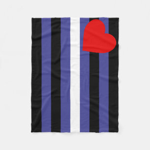 Leather Pride Flag Fleece Blanket