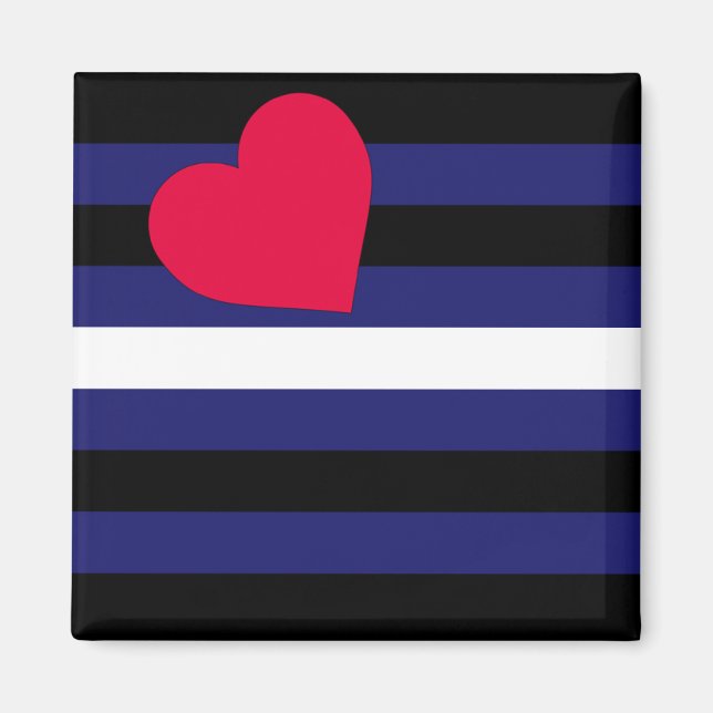Leather Pride Flag Magnet (Front)