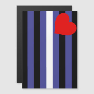 Leather Pride Flag Magnetic Invitation