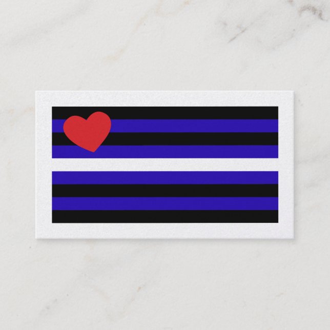 Leather Pride Flag Trick Card (Front)
