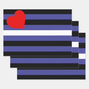 Leather Pride Flag Wrapping Paper Sheet