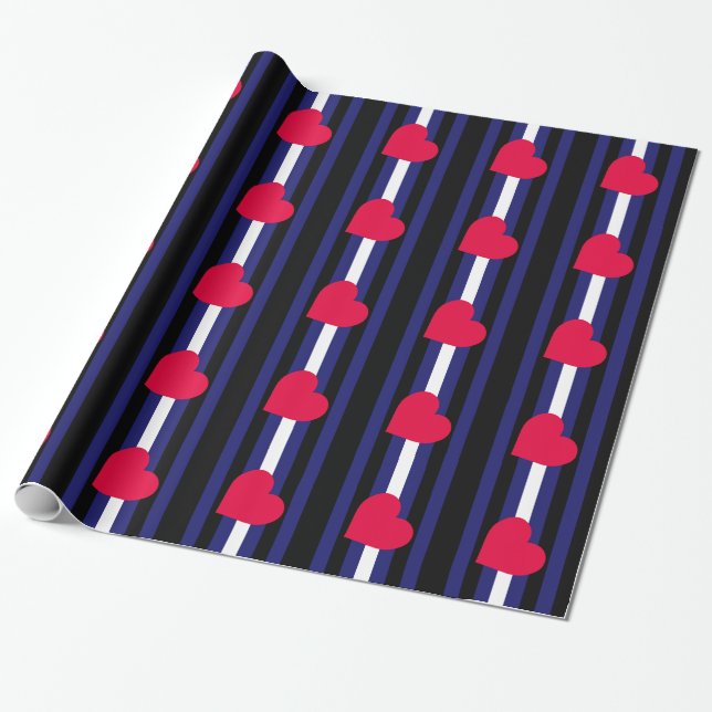 LEATHER PRIDE HEART VERTICAL - 2014 PRIDE.png Wrapping Paper (Unrolled)