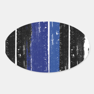 LEATHER PRIDE INK BAR OVAL STICKER
