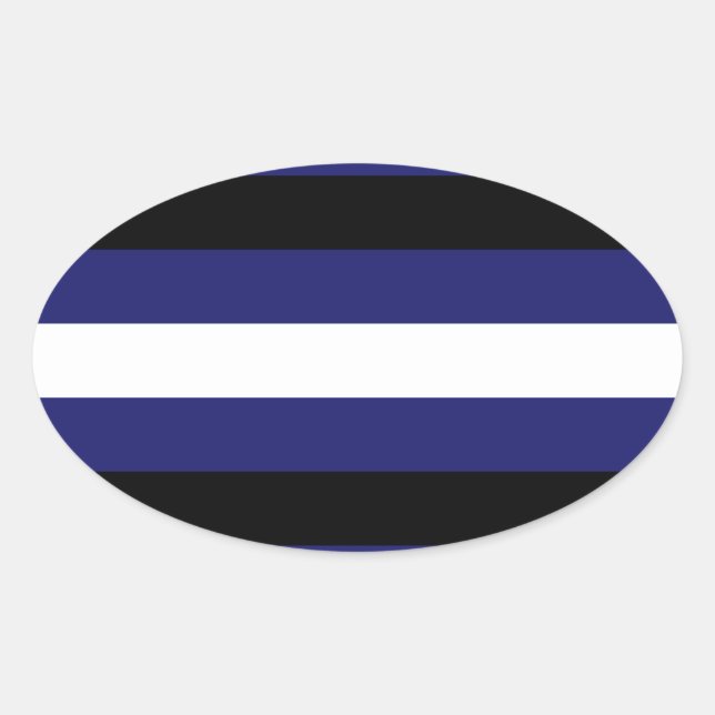 LEATHER PRIDE OVAL STICKER (Front)