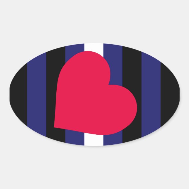Leather Pride Oval Sticker (Front)