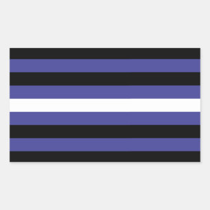 Leather Pride Stripes Rectangular Sticker
