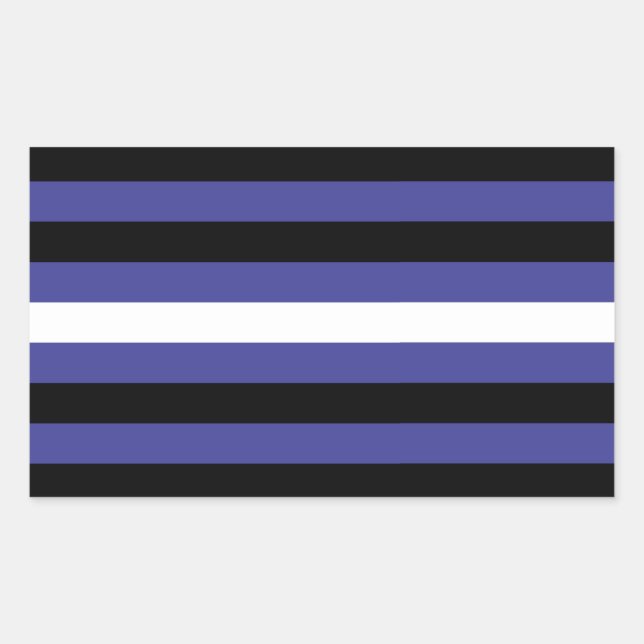 Leather Pride Stripes Rectangular Sticker (Front)