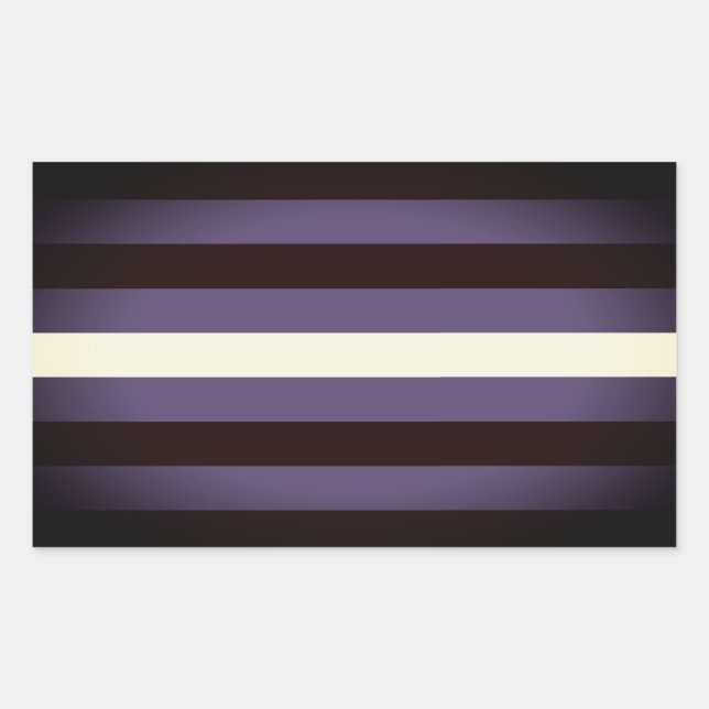 Leather Pride Stripes Rectangular Sticker (Front)