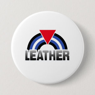 Leather Queer Pride 7.5 Cm Round Badge