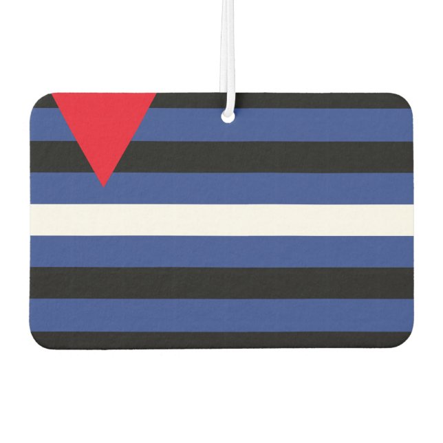 Leather Queer Pride Car Air Freshener (Front)