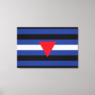 Leather Queer Pride Flag Canvas Print