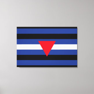 Leather Queer Pride Flag Canvas Print
