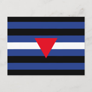 Leather Queer Pride Flag Postcard