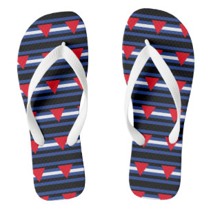 Leather Queer Pride Flip Flops