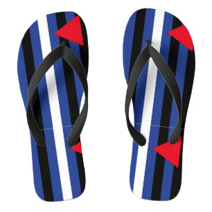 Leather Queer Pride Flip Flops