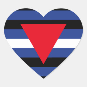 LEATHER QUEER PRIDE HEART STICKER