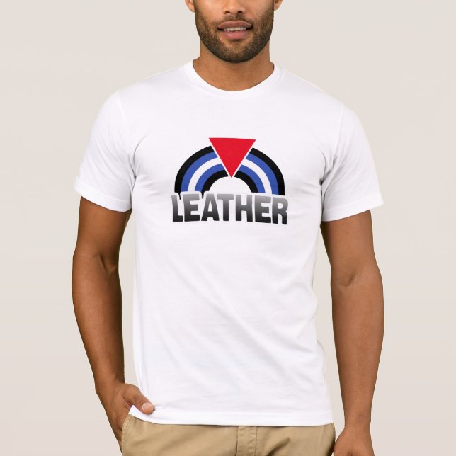 Leather Queer Pride T-Shirt (Front)