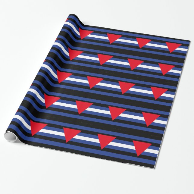 LEATHER QUEER PRIDE WRAPPING PAPER (Unrolled)