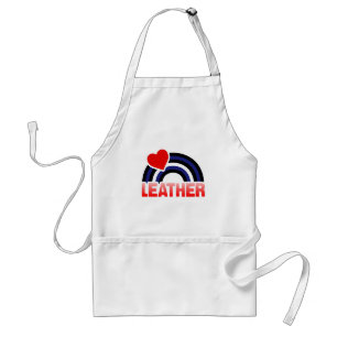 LEATHER RAINBOW FLAG STANDARD APRON
