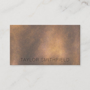 Leather Rustic Texture Business Card