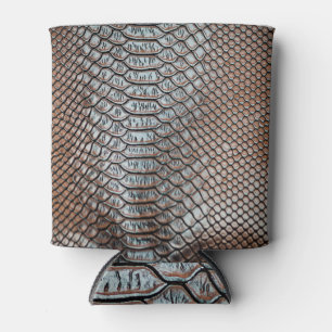 Leather skin, textured background can cooler